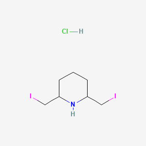 molecular formula C7H14ClI2N B1209645 2,6-Bis(iodomethyl)piperidine hydrochloride CAS No. 65235-94-1