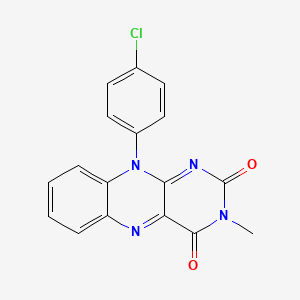 10-(4-Chlorophenyl)-3-methylbenzo[g]pteridine-2,4(3h,10h)-dione