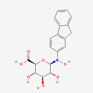 molecular formula C19H19NO7 B1209648 N-Hydroxy-N-glucuronosyl-2-aminofluorene CAS No. 89947-76-2