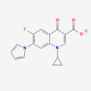 6-Fluoro-1-cyclopropyl-1,4-dihydro-4-oxo-7-(pyrrol-1-yl)quinoline-3-carboxylic acid