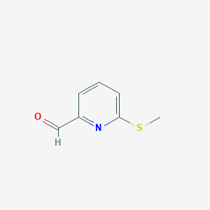 molecular formula C7H7NOS B12096522 6-(Methylthio)picolinaldehyde 