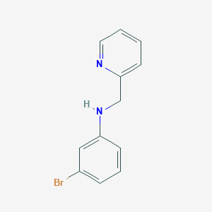 molecular formula C12H11BrN2 B12096585 3-bromo-N-(pyridin-2-ylmethyl)aniline 