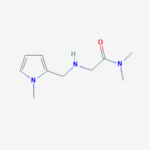 molecular formula C10H17N3O B12096627 N,N-Dimethyl-2-{[(1-methyl-1H-pyrrol-2-yl)methyl]amino}acetamide 