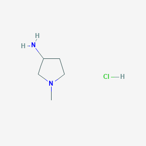 molecular formula C5H13ClN2 B12096632 1-Methylpyrrolidin-3-amine hydrochloride 