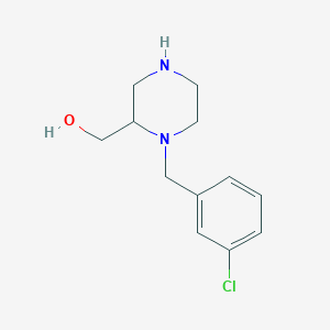 [1-[(3-Chlorophenyl)methyl]piperazin-2-yl]methanol