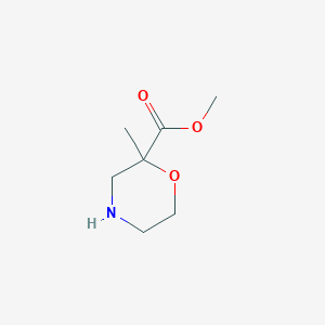 molecular formula C7H13NO3 B12096679 Methyl 2-methylmorpholine-2-carboxylate 