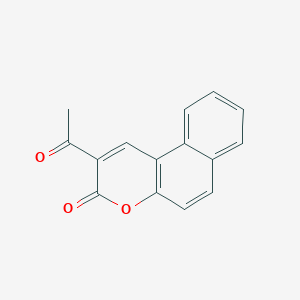 molecular formula C15H10O3 B1209671 2-acetyl-3H-benzo[f]chromen-3-one CAS No. 727-80-0
