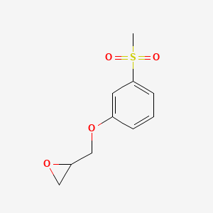 molecular formula C10H12O4S B12096727 2-((3-(Methylsulfonyl)phenoxy)methyl)oxirane 