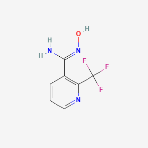 molecular formula C7H6F3N3O B12096734 N-Hydroxy-2-(trifluoromethyl)nicotinimidamide 