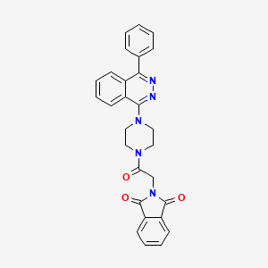 2-[2-Oxo-2-[4-(4-phenyl-1-phthalazinyl)-1-piperazinyl]ethyl]isoindole-1,3-dione