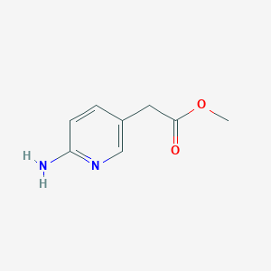 molecular formula C8H10N2O2 B12096743 Methyl 2-(6-aminopyridin-3-yl)acetate 