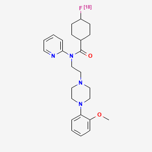 molecular formula C25H33FN4O2 B1209675 (18F)Fcway CAS No. 223699-98-7