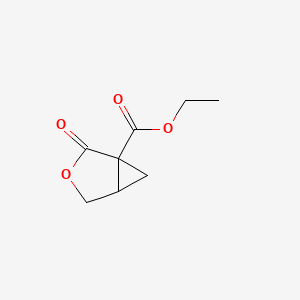 molecular formula C8H10O4 B12096778 Ethyl 2-oxo-3-oxabicyclo[3.1.0]hexane-1-carboxylate CAS No. 14208-48-1