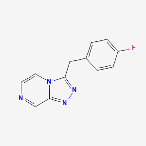 molecular formula C12H9FN4 B12096780 3-(4-Fluorobenzyl)-[1,2,4]triazolo[4,3-a]pyrazine 