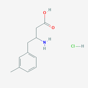 molecular formula C11H16ClNO2 B12096873 3-Amino-4-(3-methylphenyl)butanoic acid hydrochloride 