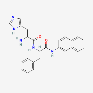 2-[[2-amino-3-(1H-imidazol-5-yl)propanoyl]amino]-N-naphthalen-2-yl-3-phenylpropanamide