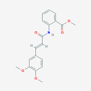 molecular formula C19H19NO5 B12096920 Methyl 2-(3-(3,4-dimethoxyphenyl)acrylamido)benzoate 