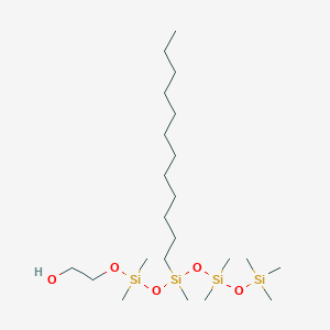 molecular formula C22H54O5Si4 B12096968 Lauryl PEG-8 Dimethicone 