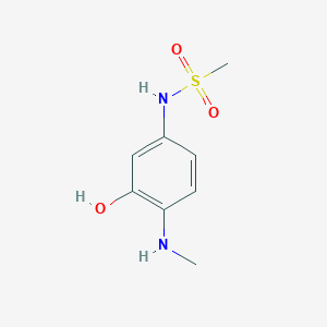 molecular formula C8H12N2O3S B12096987 N-(3-Hydroxy-4-(methylamino)phenyl)methanesulfonamide 