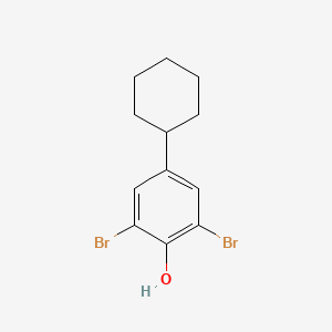 molecular formula C12H14Br2O B12097006 2,6-Dibromo-4-cyclohexylphenol CAS No. 39206-23-0