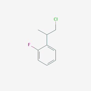 molecular formula C9H10ClF B12097016 1-(1-Chloropropan-2-yl)-2-fluorobenzene 