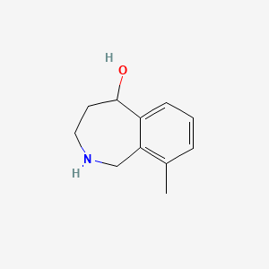 molecular formula C11H15NO B12097044 9-methyl-2,3,4,5-tetrahydro-1H-2-benzazepin-5-ol 