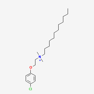 molecular formula C22H39ClNO+ B1209705 Dodeclonium CAS No. 123247-90-5