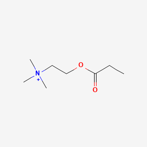 molecular formula C8H18NO2+ B1209710 Propionylcholine CAS No. 5072-54-8