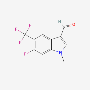 6-fluoro-1-methyl-5-(trifluoromethyl)-1H-indole-3-carbaldehyde