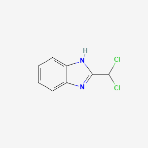 molecular formula C8H6Cl2N2 B1209713 1H-Benzimidazole, 2-(dichloromethyl)- CAS No. 5466-57-9