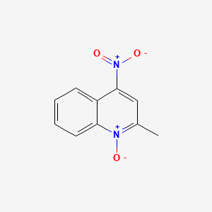 molecular formula C10H8N2O3 B1209715 2-Methyl-4-nitroquinoline 1-oxide CAS No. 4831-62-3