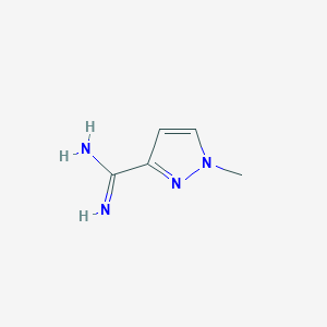 molecular formula C5H8N4 B12097152 1-Methyl-1H-pyrazole-3-carboximidamide 