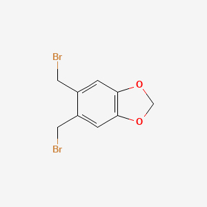 molecular formula C9H8Br2O2 B12097182 5,6-Bis(bromomethyl)benzo[d][1,3]dioxole CAS No. 114394-68-2