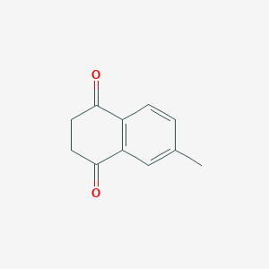 molecular formula C11H10O2 B12097187 2,3-Dihydro-6-methyl-1,4-naphthalenedione 