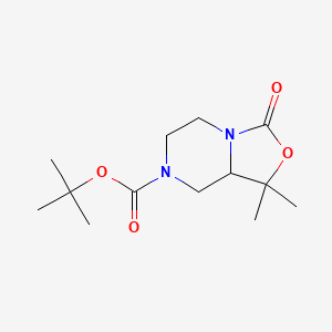 Tert-butyl 1,1-dimethyl-3-oxo-5,6,8,8a-tetrahydro-[1,3]oxazolo[3,4-a]pyrazine-7-carboxylate