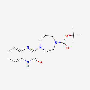 Tert-butyl 4-(3-oxo-3,4-dihydroquinoxalin-2-yl)-1,4-diazepane-1-carboxylate