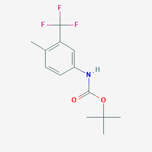 molecular formula C13H16F3NO2 B12097235 Tert-butyl (4-methyl-3-(trifluoromethyl)phenyl)carbamate 