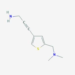 3-(5-[(Dimethylamino)methyl]thiophen-3-YL)prop-2-YN-1-amine