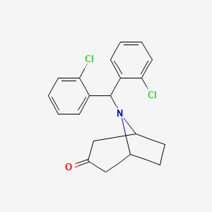 8-Azabicyclo[3.2.1]octan-3-one, 8-[bis(2-chlorophenyl)methyl]-