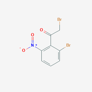 molecular formula C8H5Br2NO3 B12097284 2-Bromo-1-(2-bromo-6-nitrophenyl)ethanone 