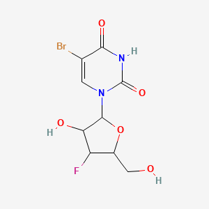 5-Bromo-1-[4-fluoro-3-hydroxy-5-(hydroxymethyl)oxolan-2-yl]pyrimidine-2,4-dione