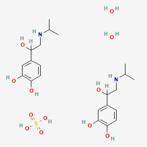 molecular formula C22H40N2O12S B1209730 Medihaler-ISO CAS No. 6078-56-4