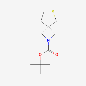 molecular formula C11H19NO2S B12097301 Tert-butyl 6-thia-2-azaspiro[3.4]octane-2-carboxylate 