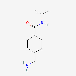 molecular formula C11H22N2O B12097380 Trans-4-(Aminomethyl)-N-isopropylcyclohexane-1-carboxamide 