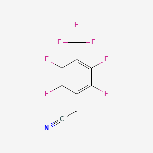 [2,3,5,6-Tetrafluoro-4-(trifluoromethyl)phenyl]acetonitrile