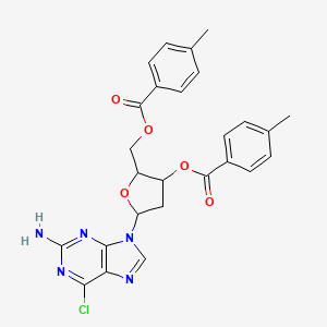 2-Amino-6-chloropurine-9-beta-D-(2'-deoxy-3',5'-di-O-(p-toluoyl))riboside