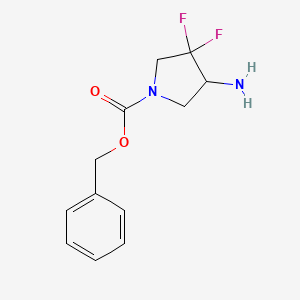 Benzyl 4-amino-3,3-difluoropyrrolidine-1-carboxylate