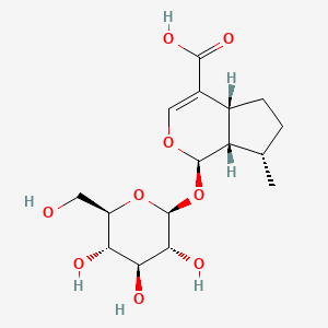 molecular formula C16H24O9 B1209749 5-表脱氧洛加尼酸 CAS No. 86363-69-1