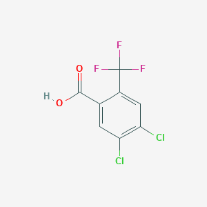 molecular formula C8H3Cl2F3O2 B12097490 4,5-dichloro-2-(trifluoromethyl)benzoic Acid CAS No. 25922-44-5