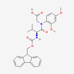 molecular formula C30H32N2O7 B12097518 Fmoc-Val-Gly(DMB)-OH 